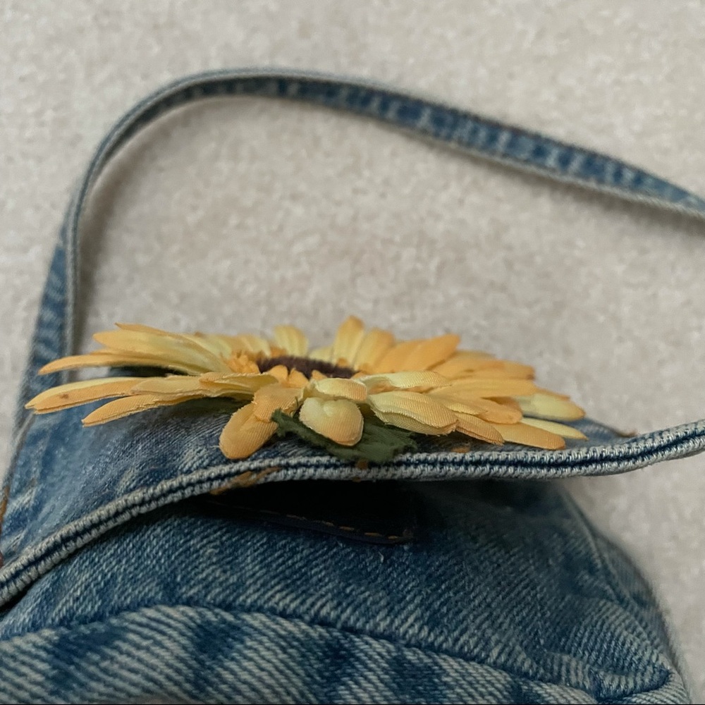 90’s Denim Sunflower Mini Purse - Picture 6 of 8